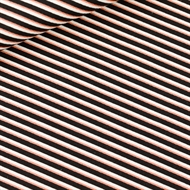 Afbeelding van Diagonals - M - Katoen Canvas Gabardine Twill - Zwart & Wit & Koper