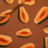 Picture of Papayas - L - Linnen Viscose Blend - Glazuurd Gemberbruin